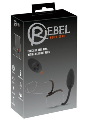 Rebel Cock&ball ring with a RC